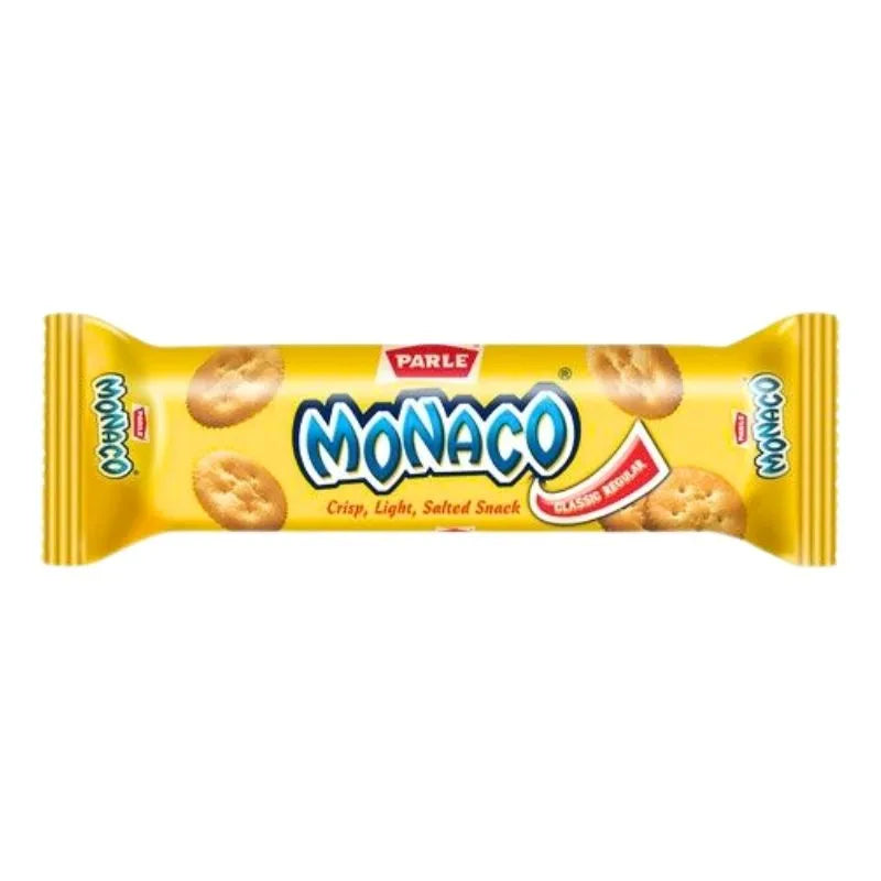 Parle Monaco Salty Snack Biscuits - 63.3g-Global Food Hub
