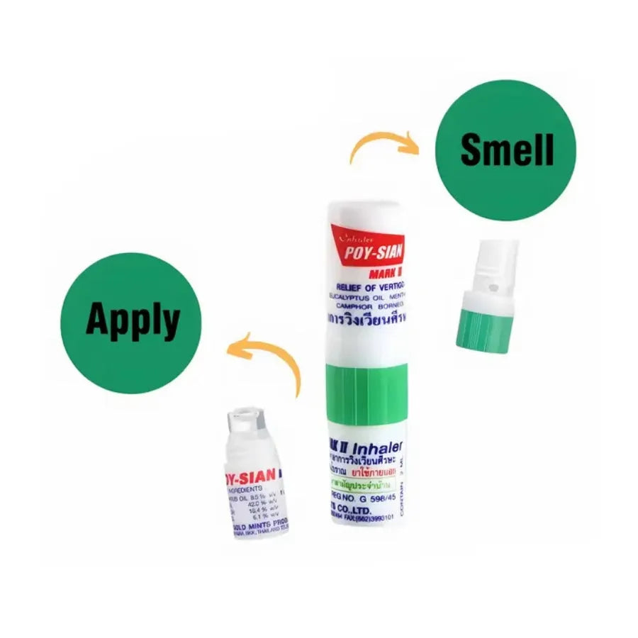 Poy-Sian Mark II 2-in-1 Thai Nasal Inhaler & Essential Oil Stick (please read description)-Global Food Hub