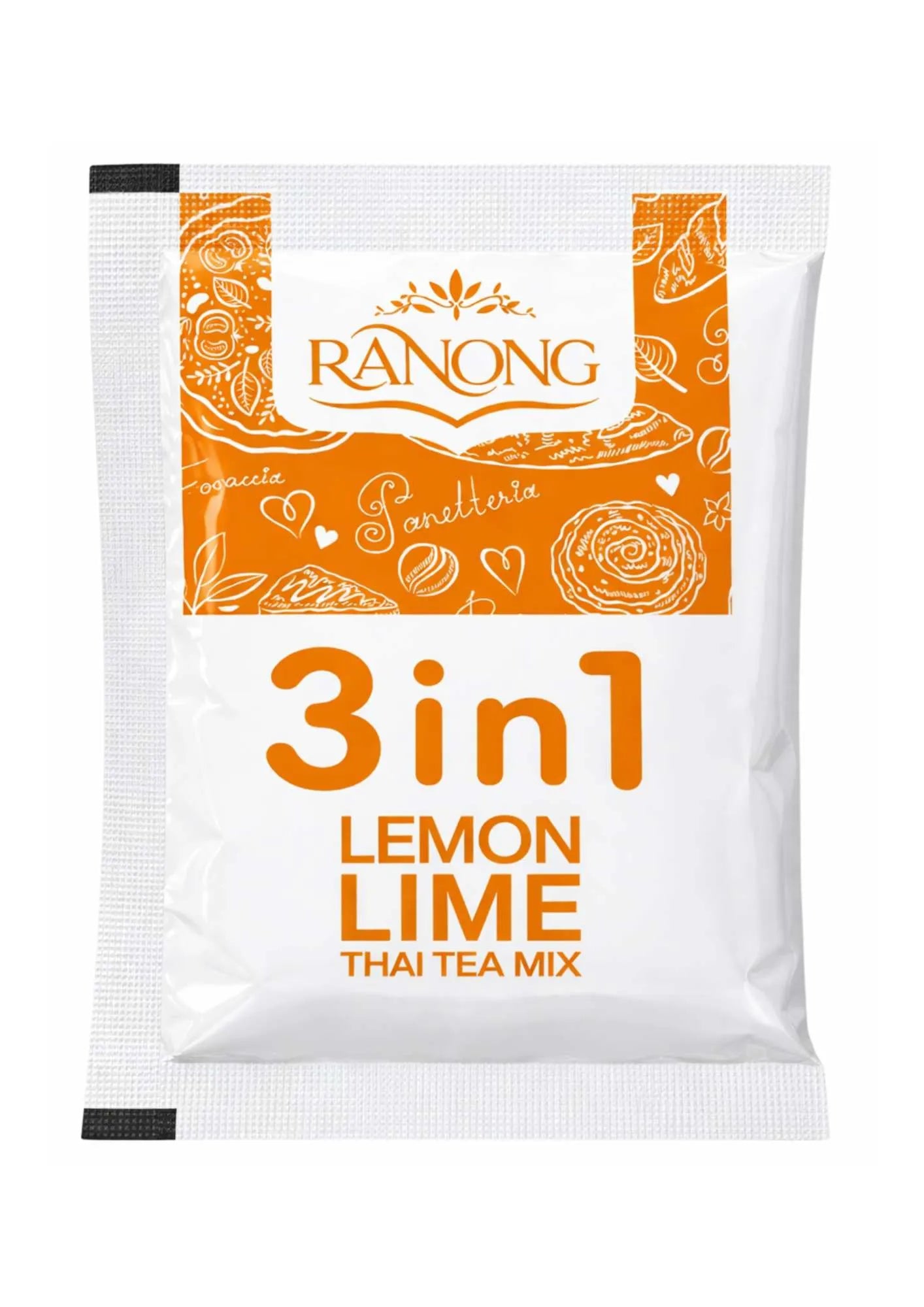 Ranong Tea 3 in 1 Lemon Lime Thai Tea Mix - 25g - 1 Sachet-Global Food Hub