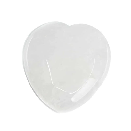 Rock Crystal Heart Palm Stone-Global Food Hub