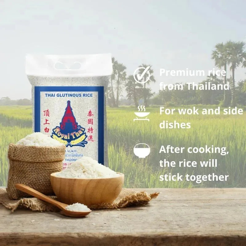 Royal Thai Glutinous Sticky Rice - 1Kg-Global Food Hub