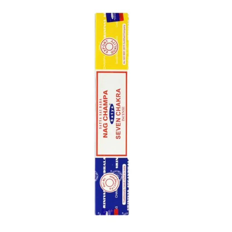Satya Nag Champa Seven Chakra Incense - 20Sticks-Global Food Hub