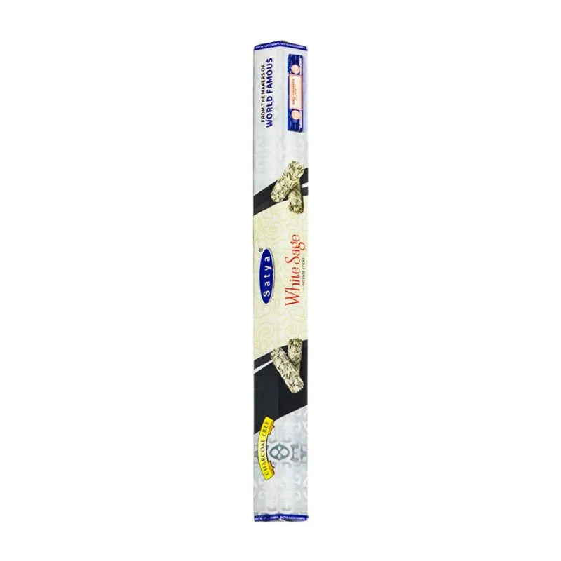 Satya White Sage Charcoal Free Incense Sticks-Global Food Hub