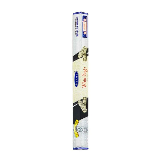 Satya White Sage Charcoal Free Incense Sticks-Global Food Hub