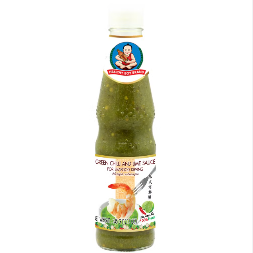 HEALTHY BOY Green Chili Lime Sauce For Seafood/ Sot Muoi Ot Xanh 345gr