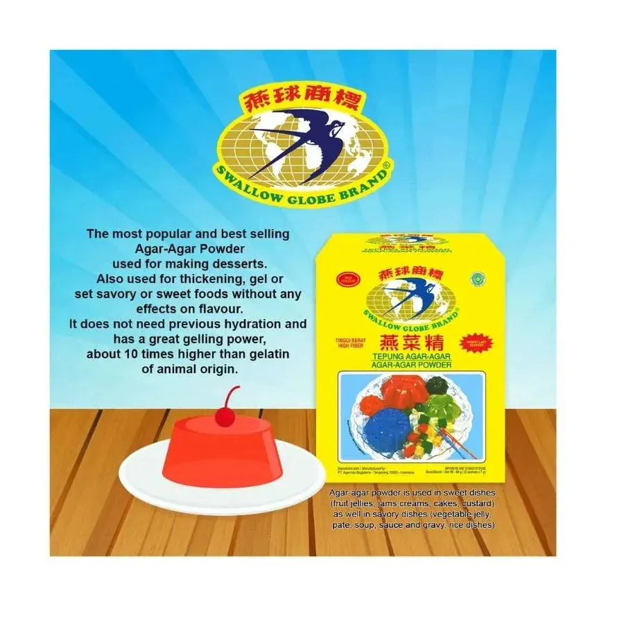 Swallow Globe Agar Agar Red / Warna Merah (Sachet) 7g-Global Food Hub
