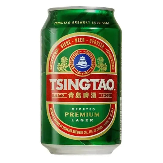 Tsingtao- Beer Can 4.7% Alc - Plato 10.8 (Age Check Included) - 330ml