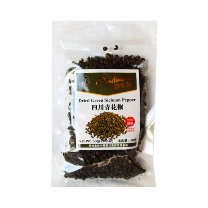Tai Yang Men Sichuan Peppercorns (Green) - 50g-Global Food Hub