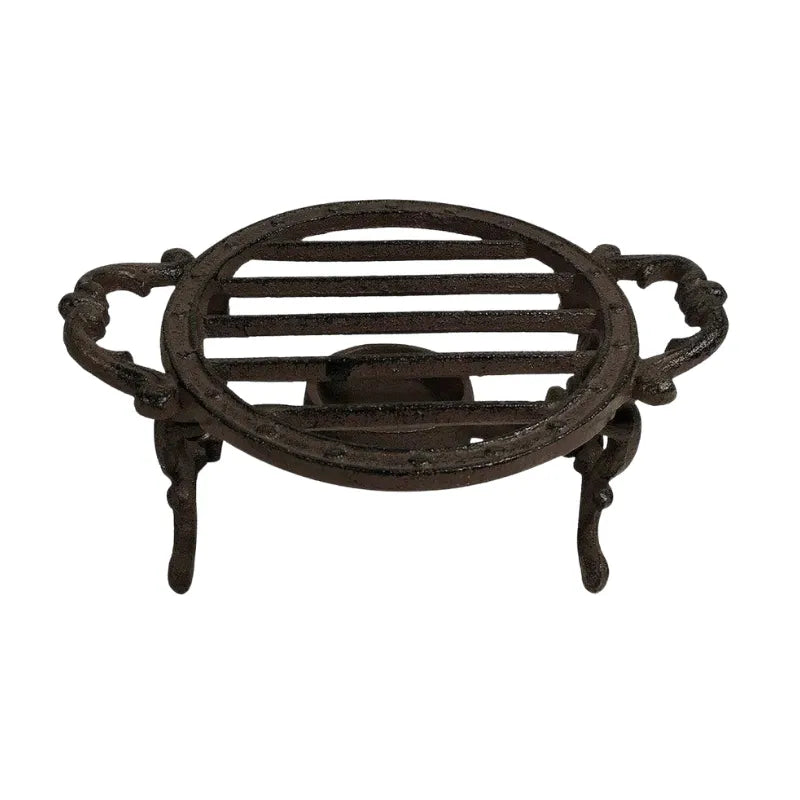 Tea / Sauce Warmer Cast Iron Brown Warming Plate-Global Food Hub