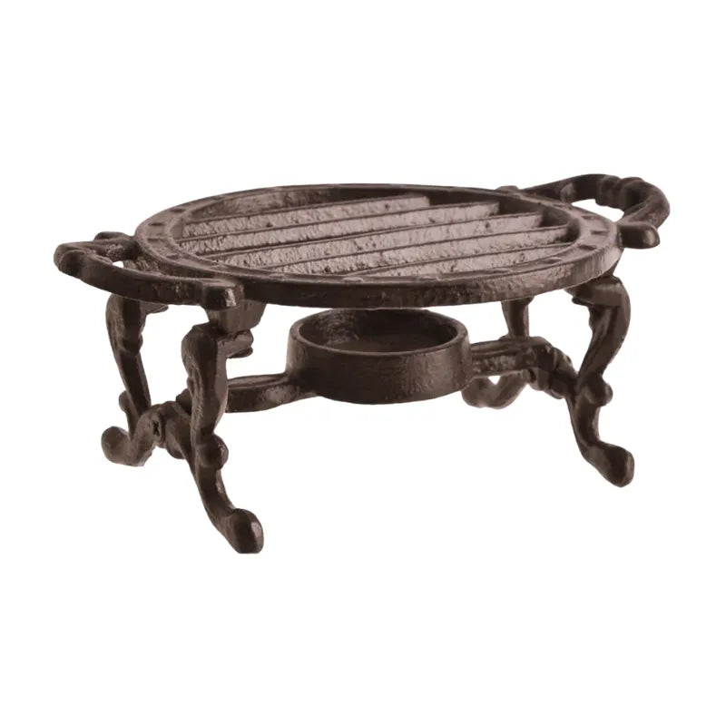 Tea / Sauce Warmer Cast Iron Brown Warming Plate-Global Food Hub