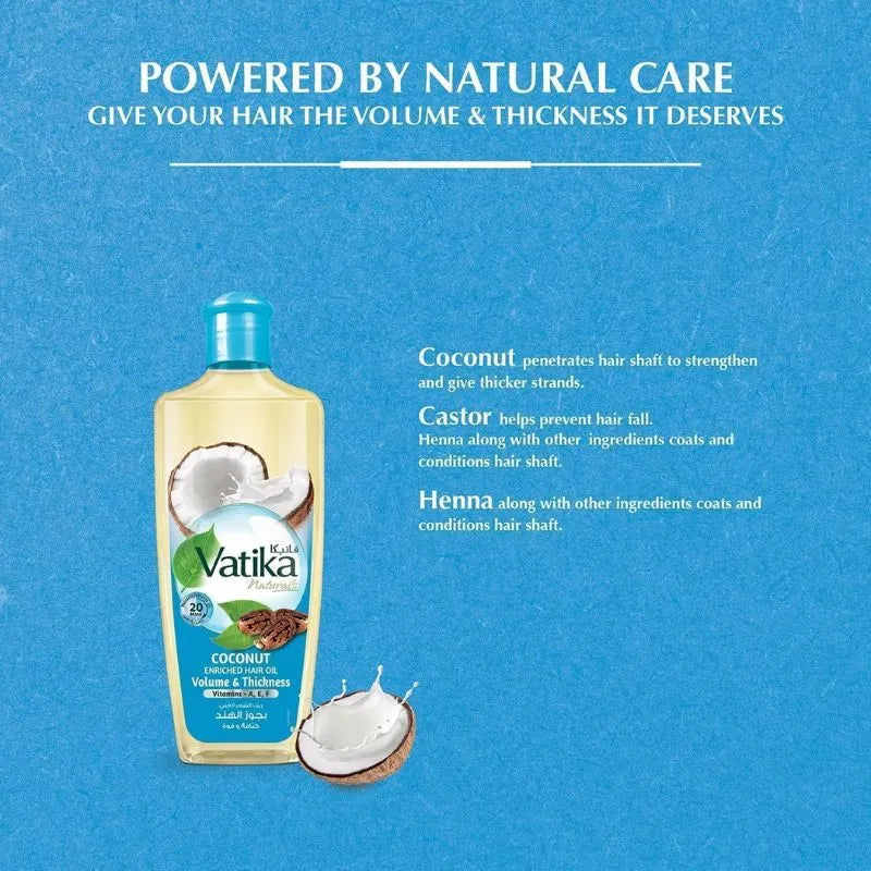 Vatika Coconut Hair oil - 300ml-Global Food Hub