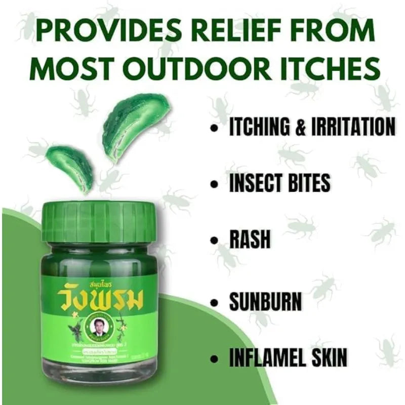 Wangprom Thai Herbal Green Balm Formula 2 (Saledphangphon) - 50g-Global Food Hub