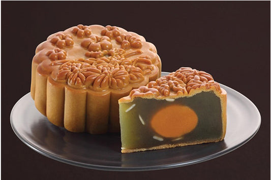 TP - KINH DO Moon Cakes MeungBean Pandan 1 Egg 180g / Banh Nuong Dau Xanh La Dua 1 Trung 180g