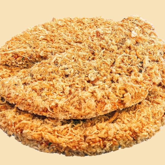 Crispy Rice Snack/ Com Chay Day Noi Sieu Cha Bong Size Lon