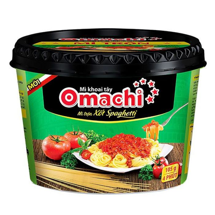 Omachi Instant Noodles Spaghetti Sauce / Mi Tron Xot Spaghetti 105g
