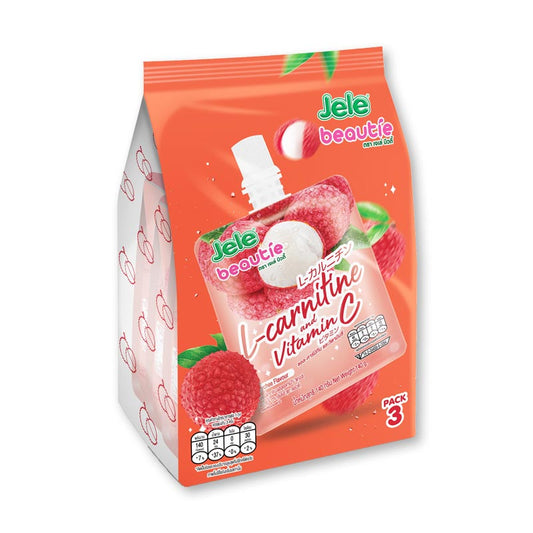 JELE Vitamin Jelly Lychee Juice/ Nuoc Ep Vai 420gr ( 3x140gr)