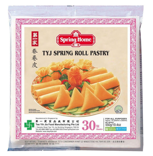 BNC - TYJ Spring Roll Pastry / Banh Trang Cuon Loempia 250 mm 30 leaves 500g