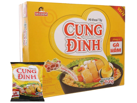 CUNG DINH Ins Noodle Stewed Chicken 79g / My Ga Ham (1 box)