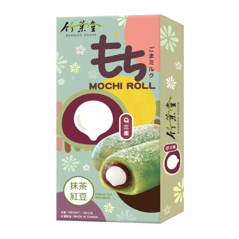 L1 - BAMBOO HOUSE Mochi Cake Matcha Red Bean Flavor 150g