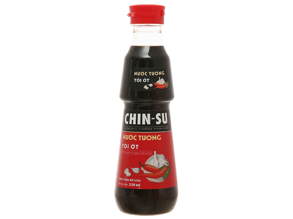 CHINSU Soy Sauce Chilli Garlic 330ml / Nuoc Tuong Toi Ot 330ml