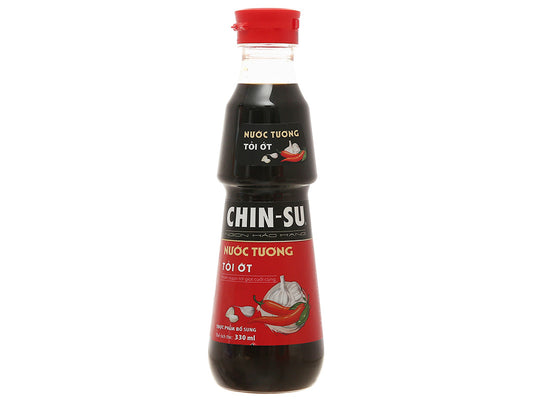 CHINSU Soy Sauce Chilli Garlic 330ml / Nuoc Tuong Toi Ot 330ml