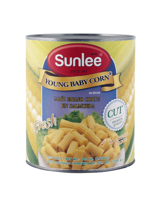 SL Baby Corn Cut Eo/  Bap  Non 410g (BBD 2/2025)
