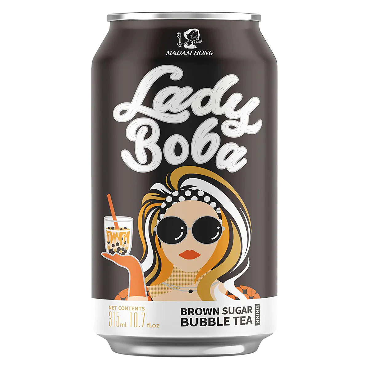LADY BOBA Bubble Milk Tea Brown Sugar/Tra Sua Tran Chau Duong Den 315ml (BBD 27/09/2024)
