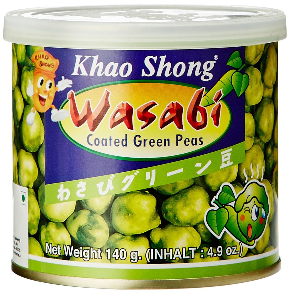 Wasabi Coated Green Pea KHAO SHONG 140g Hikifood