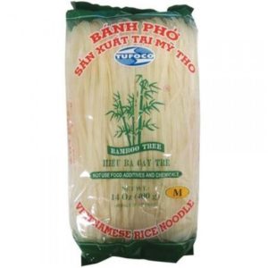L1 - BAMBOO TREE Bánh Phở Sợi Trung (M) 400g 3mm 1 Thùng 30 Gói