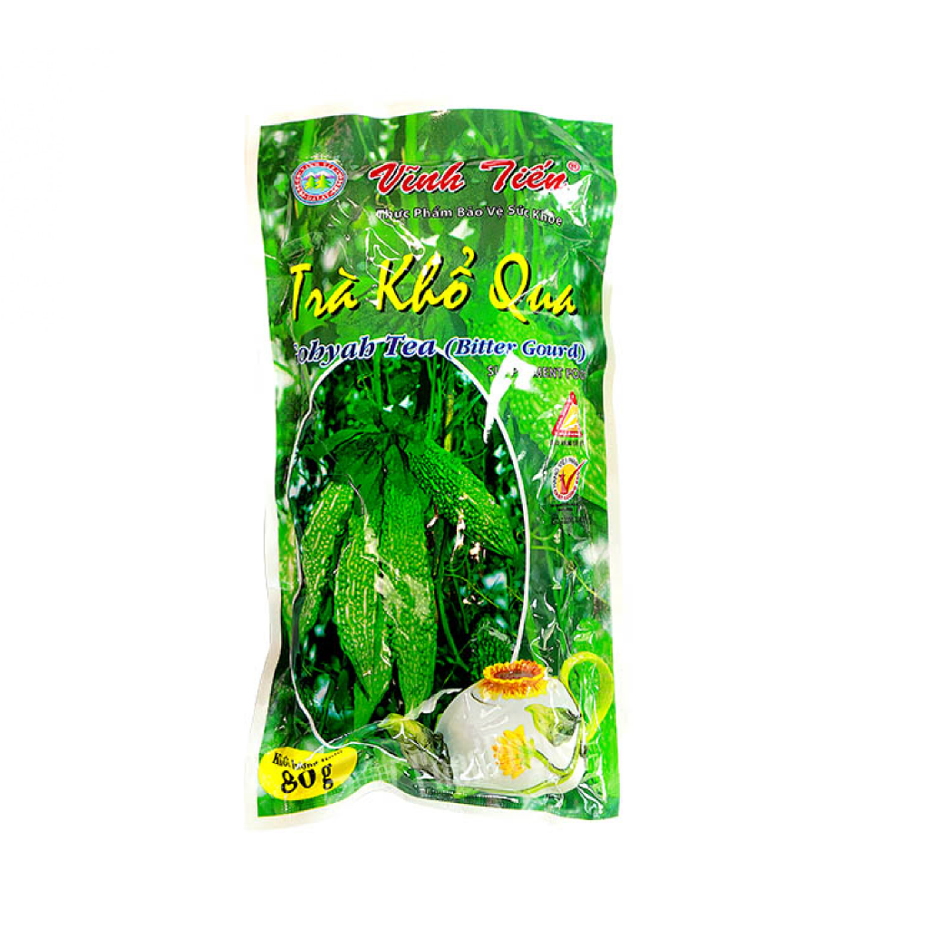 TM - VINH TIEN Bitter Melon Tea / Trà Khổ Qua 80g - Hikifood