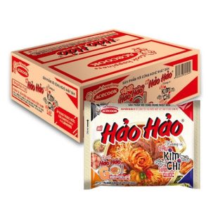 Acecook Hao Hao Inst. Noodle Kim Chi / Kim Chi Chua Cay 77g ( 1 box )